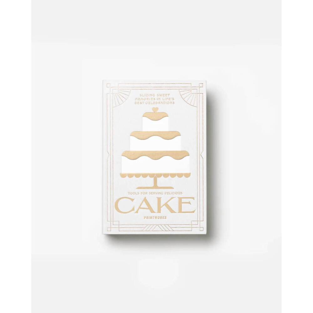 NEW PRINTWORKS cake essentials gift set in white/gold